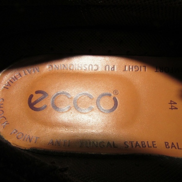 Ecco Size 11 M/EU 44 Black Leather Oxfords C3A B32 main image 7